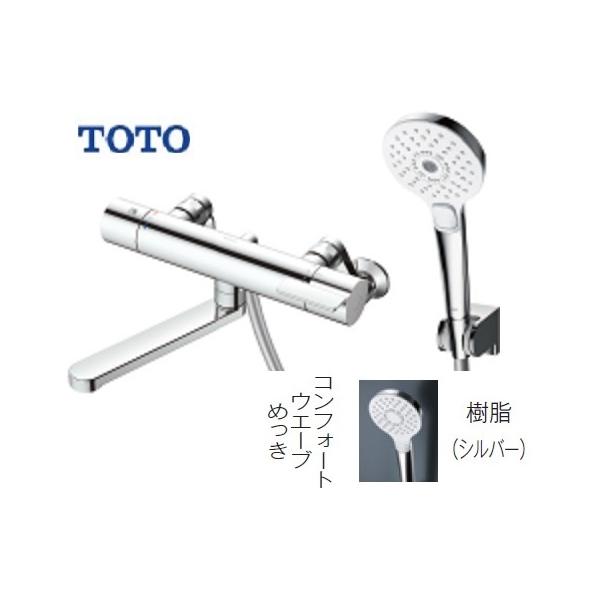 他サイト： GGシリーズ　壁付サーモスタット混合水栓　コンフォートウェーブめっき TBV03403J  :の商品画像