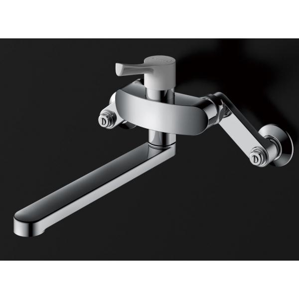 TOTO 壁付シングル混合水栓 TKS05312J TOTO 壁付シングル混合水栓(エコシングル、共用) TKS05312J (水