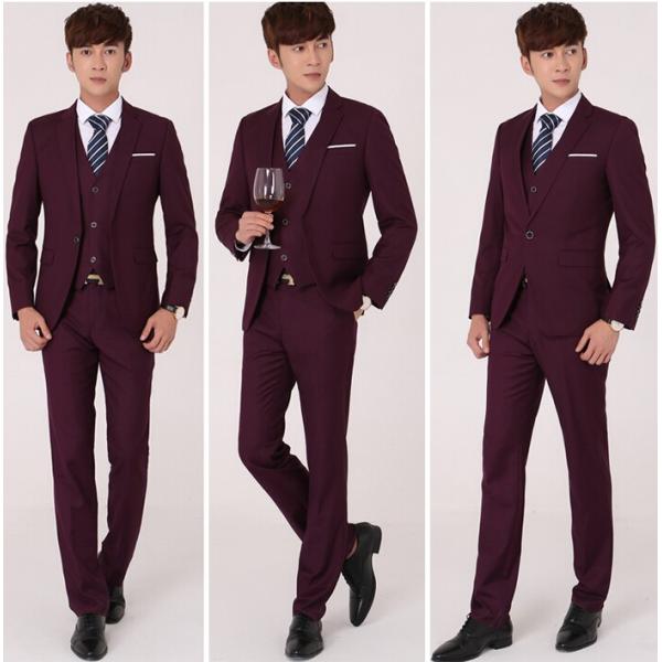 2枚送料無料 メンズスーツセット 3点セットアップ 紳士服 サラリーマン 結婚式 一つボタン 13色 ジャケット ベスト パンツ フォーマル テーラード Buyee 日本代购平台 产品购物网站大全 Buyee一站式代购 Bot Online