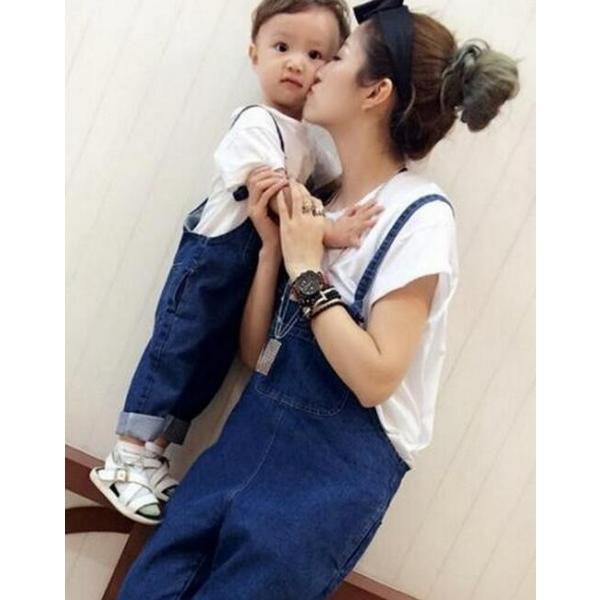 2枚送料無料親子お揃いデニムサロペット母子コーデジーンズ ジーパン デニムパンツ ズボンカジュアルデニムオーバーオールオールインワン子供 女の子 男の子 Buyee Buyee Japanese Proxy Service Buy From Japan Bot Online