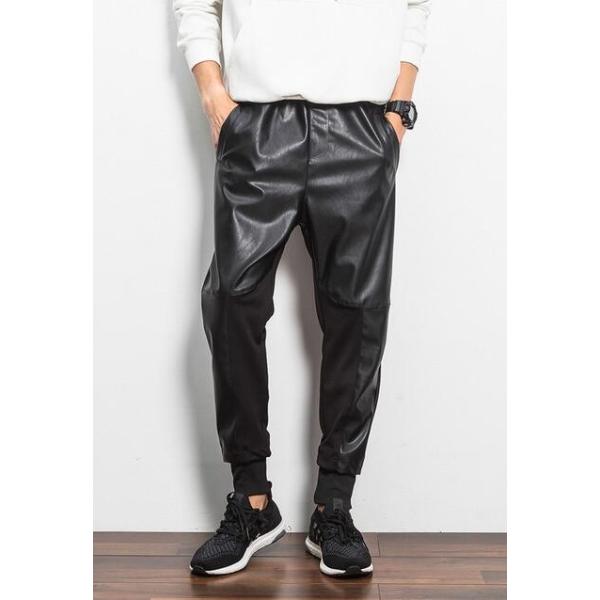2枚送料無料 ファッションメンズサルエルパンツ レザーパンツ メンズワイドパンツ日系 ヒップホップダンスジャージ ファイクレザー Pu皮 秋冬 Buyee Buyee 日本の通販商品 オークションの代理入札 代理購入