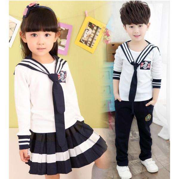 2枚送料無料 子供セーラー服 女の子男の子コスプレ衣装 長袖 チアリーダー ダンス服 上下セットアップ ジュニア キッズ セーラー服 春秋冬 バッジ Buyee Servicio De Proxy Japones Buyee Compra En Japon