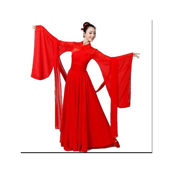 中国古典服レディース舞台ダンス衣装白 レッド 大人レディースダンス衣装 学園祭 パーティードレス 民族風ワンピース Buyee Buyee Jasa Perwakilan Pembelian Barang Online Di Jepang