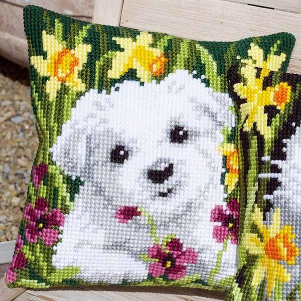 ベルバコ クロスステッチ 刺繍キット 犬のクッション 動物 ベルギー Danish Embroidery 通販 Yahoo ショッピング