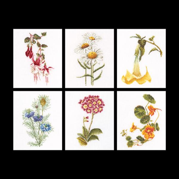 テア グーベルヌール クロスステッチ刺繍キット（リネン） 【Six Floral Studies】中級者ー上級者向き ☆お取り寄せキット（納期は30-90日程度）
