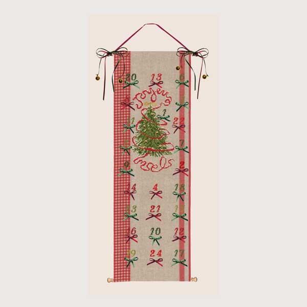 クロスステッチ 刺繍キット 【Tree calendar】クリスマス フランス 輸入ししゅうキット
