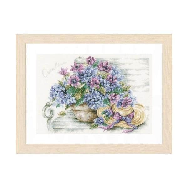 Hydrangea on a Bench