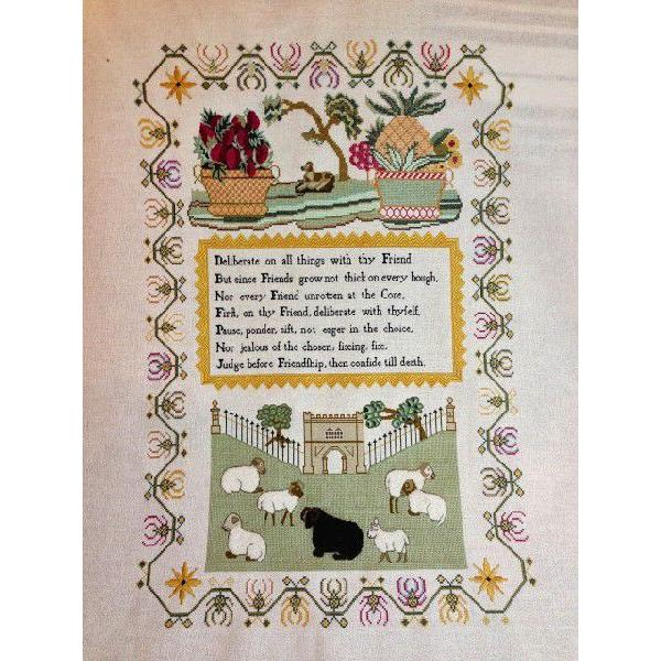 GRAZING SHEEP An English sampler of circa 1810