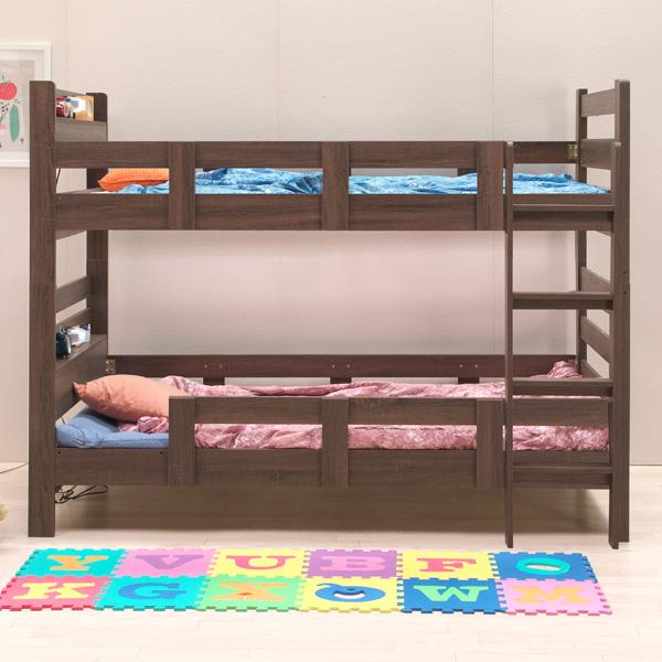 2段ベッド 宮棚付き Led照明付き ポップ エコ塗装 スノコ床 二段 ベット ロフト システム Www Darulfalah In