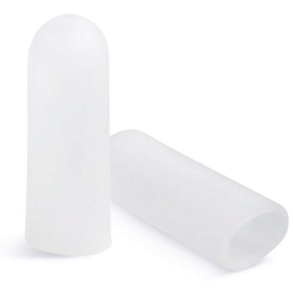 バンヘッドのクリアストレッチチップ柔らかいジェルキャップを指にかぶせて痛みを軽減させます。つま先がポアント時に痛くなる方に最適です。薄いジェルチップ（キャップ）がつま先に弾力性と耐久性でカバーします。S/Mサイズは小指などに使用出来るサイズ...