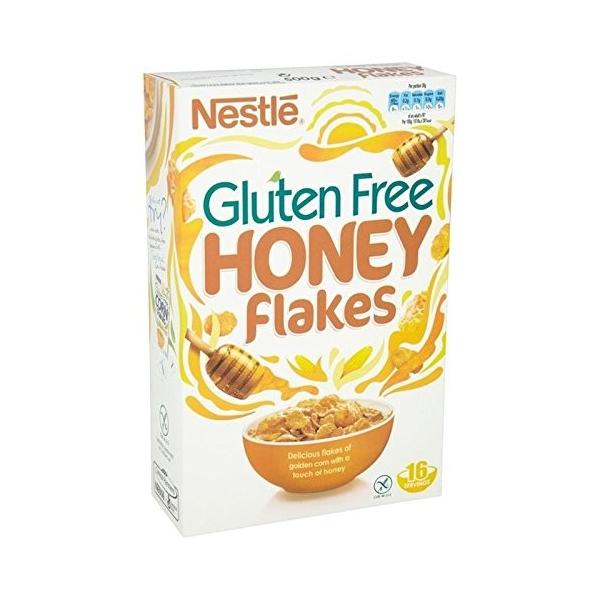 ネスレグルテンフリーの蜂蜜コーンフレークの500グラム X 2 Nestle Gluten Free Honey Corn
