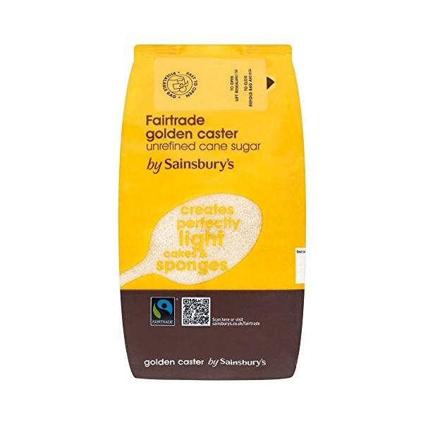 送料無料お手入れ要らず Sainsbury S セインズベリー フェアトレードの黄金キャスター砂糖1キロ X6 Fairtrade
