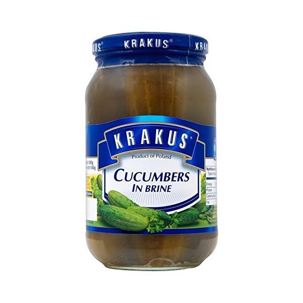 Krakus クラカス 塩水0グラムでキュウリ X4 0g Brine 与え Pack In Cucumber