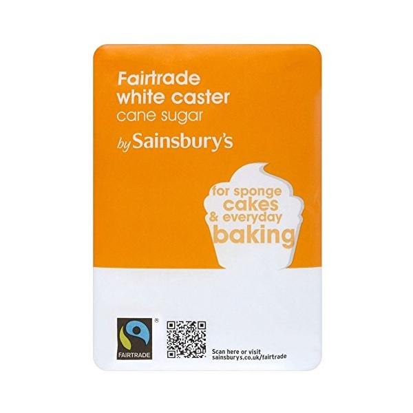 Sainsbury S セインズベリー フェアトレード白キャスター砂糖1キロ Fairtrade X6 ファクトリーアウトレット