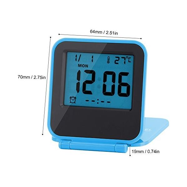 目覚まし時計 デジタル 置き時計 日付表示 カレンダー機能 アラーム スヌーズ機能 大きい文字 完売 大画面 Lcdバックライト 多機能 見やすい 電池式