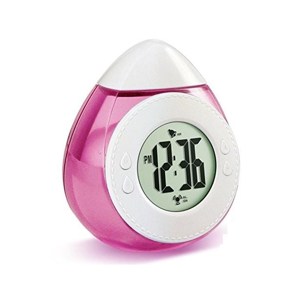Somnus258 乾電池不要 店内限界値引き中 セルフラッピング無料 ウォーターエコクロック クロック 卓上 時計 小型 置時計 おしゃれ ミニ アラーム 防水 デジタル かわいい