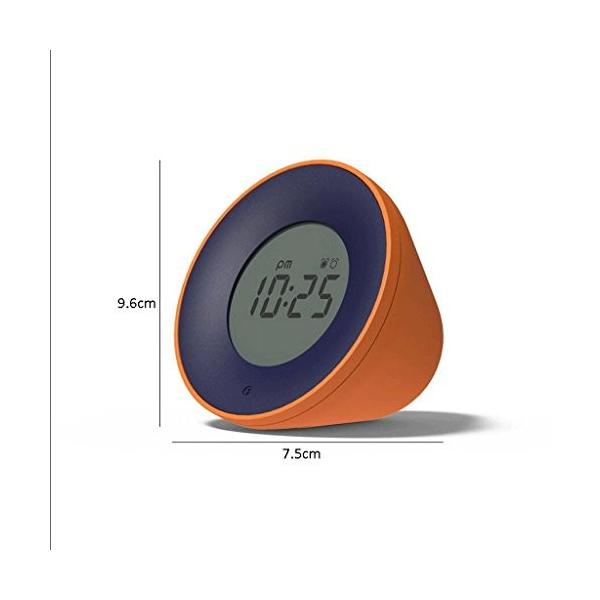 Zlr 創造的なゼリー電子目覚まし時計ベッドルームベッドサイドミュートアラームクロック 色 オレンジ 即納