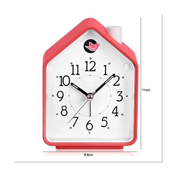 Zlr 調節可能なボリューム目覚まし時計性格のかわいいミュート目覚まし時計ファッションカッコウの