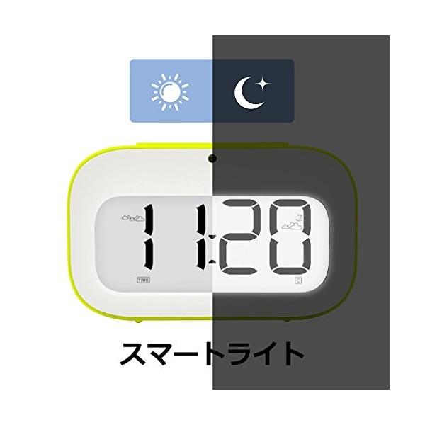 正規品新品未使用品 目覚まし時計 かわいい絵文字卓上時計スマートなバックライト 温度 スヌーズ機能付き ベッドルーム オフィスデスクキューブの置き時計 電池式 子供