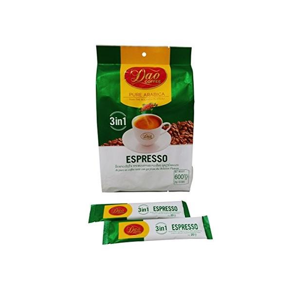 Dao Espresso ラオスインスタントコーヒー 3 In 1 21 16オンス 600グラム 30本のスティック