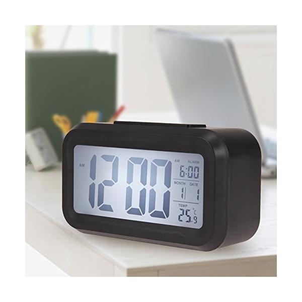 置き時計 目覚し時計 デジタル時計 おしゃれ アラーム時計 卓上 セール開催中最短即日発送 アラーム 日付 リビング 温度 結婚祝い インテリア ギフト シンプル 新築祝い