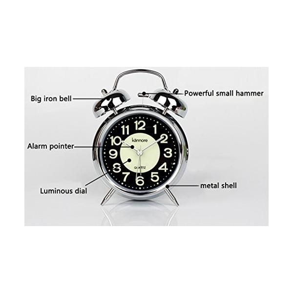 家庭用金属の大きなリングミュートミュート発光クリエイティブな学生のベッドサイドの