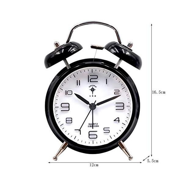 人気商品 4 5 ステレオスコピックデジタル バックライト バッテリ駆動の大音量アラームクロック付きツインベルアラームクロック