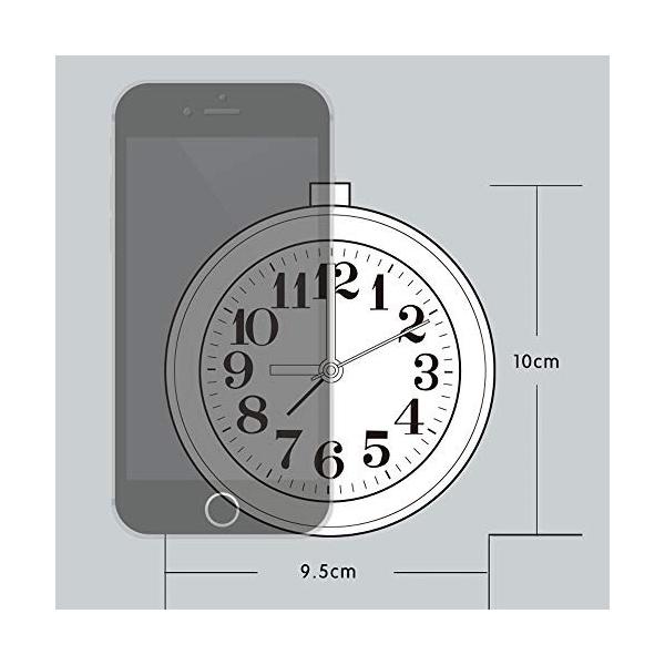 目覚まし時計 アナログ 大音量 置き時計 連続秒針 音無し アラーム スヌーズ 照明ライト付き 木製