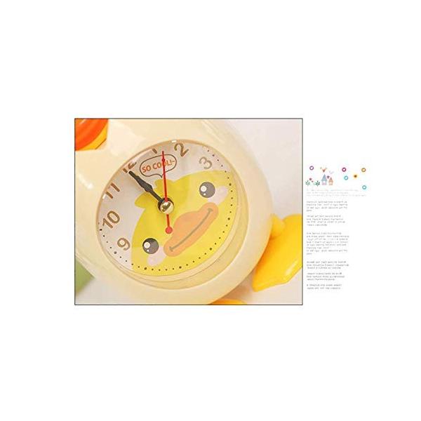 Lulaa 目覚まし時計 置き時計 電子時計 可愛いひな デジタルポインタ表示 通勤 プレゼント 秀逸 お洒落 黄色 学生 電池なし 子供 通学