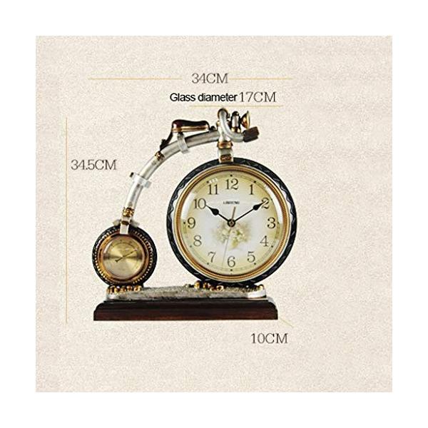 おしゃれ 時計レトロ目覚まし時計リビングルーム時計の装飾時計 色 C