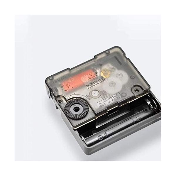 スタイリッシュなミニマリストの目覚まし時計学生のベッドサイドのベッドルームサイレントサイレントランニング目覚まし時計と夜の光 色 返品交換不可 Black