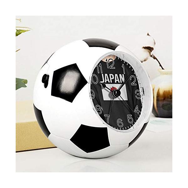 装飾のための目覚まし時計 国旗サッカー時計 楽しいサイレントクォーツアナログノンティック