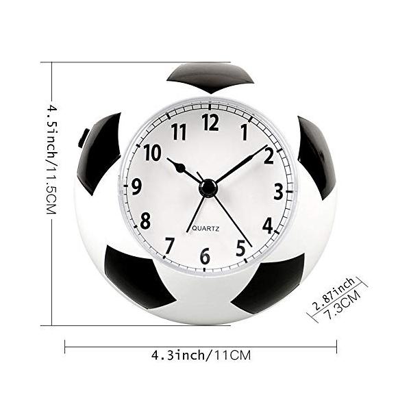 装飾のための目覚まし時計 国旗サッカー時計 楽しいサイレントクォーツアナログノンティックベッドサイドの目覚まし時計 007 日本の旗 低価格化