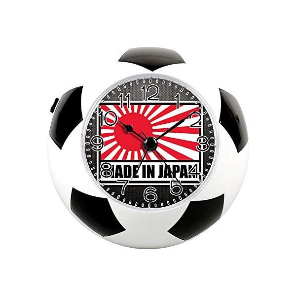 驚きの価格が実現 装飾のための目覚まし時計 国旗サッカー時計 楽しいサイレントクォーツアナログノンティックベッドサイドの目覚まし時計 186