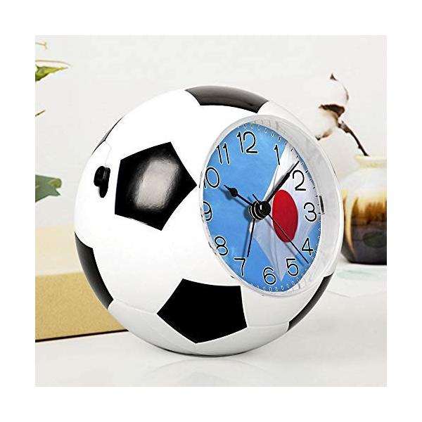 装飾のための目覚まし時計 国旗サッカー時計 楽しいサイレントクォーツアナログノンティックベッドサイドの目覚まし時計 229 Al完売しました
