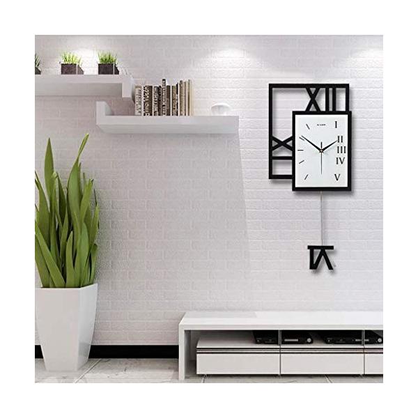壁時計インチミュート時計クォーツ時計振り子いいえ刻々と続く壁の装飾ローマ数字目覚まし時計 サイズ さいず L 割引 L