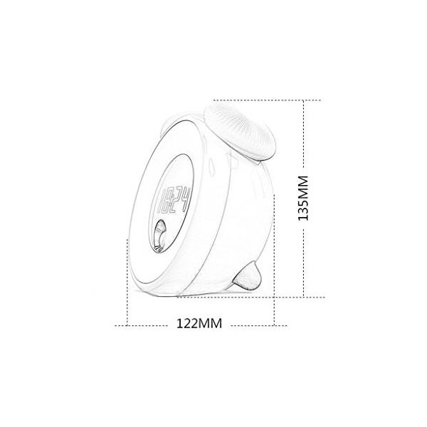 Nn 目覚まし時計 インテリジェント電子充電発光アラームミュートかわいい漫画創造的な怠惰な目覚まし時計夜光旅行ホーム多機能 希望者のみラッピング無料 色 クロック