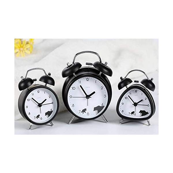 バーゲンセール 目覚まし時計 漫画かわいいスタイリングシンプルなデジタルポインター目覚まし時計 特大の着メロのデスクトップの装飾 緑 10 4 9 12 7cm