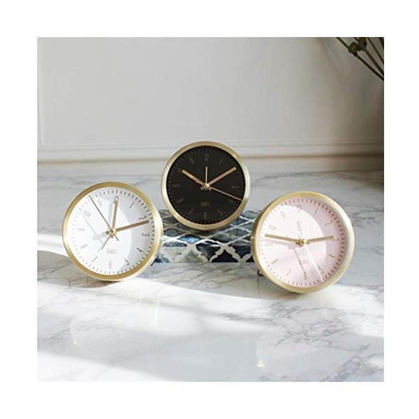 目覚まし時計 ゴールデンファッション 目覚まし時計 シンプルでモダンな学生のベッドサイドの目覚まし
