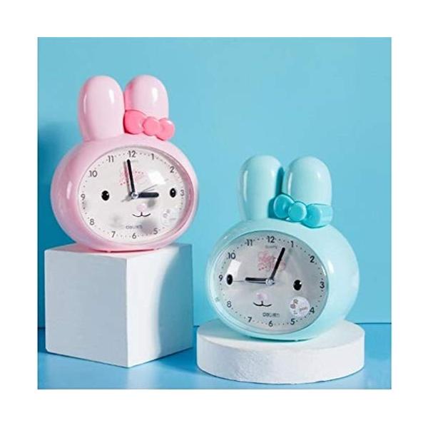 目覚まし時計 全店販売中 ミュートベッドサイド発光電子時計 クリエイティブかわいい時計 子供用漫画の小さな目覚まし 13 5 Cm 少女の粉 16