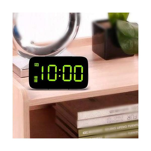 Demiawaking Led デジタル時計 目覚まし時計 発売モデル 三段輝度調節 置き時計 卓上時計 Usb充電 電池 おしゃれ 大音量
