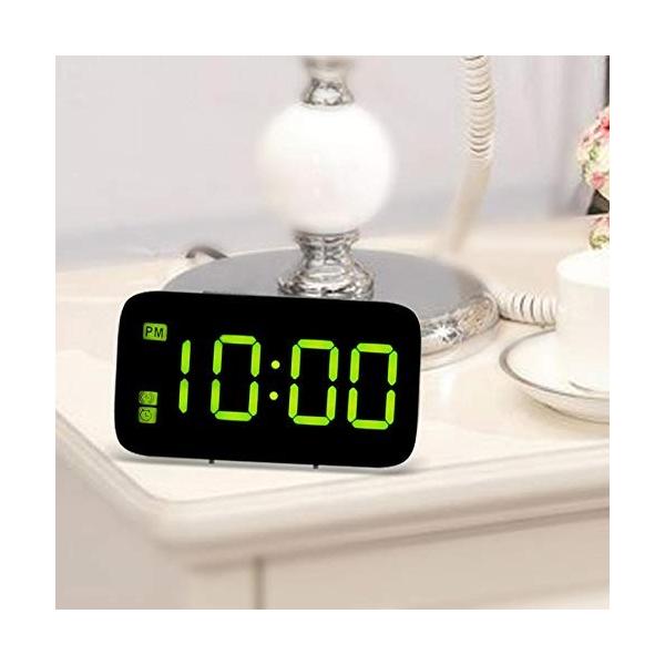 Demiawaking Led デジタル時計 目覚まし時計 発売モデル 三段輝度調節 置き時計 卓上時計 Usb充電 電池 おしゃれ 大音量