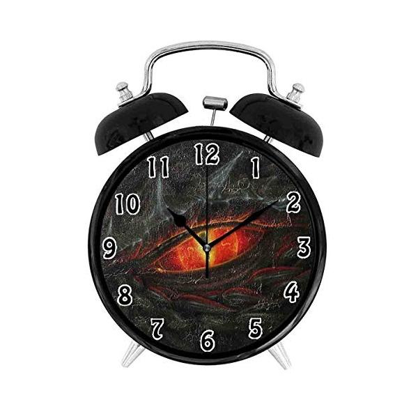 寝室 国内送料無料 リビングルーム オフィスデコレーション連続秒針目覚まし時計 テーマは目 かっこいいのパーソナリティファッション目覚まし時計 見つめる