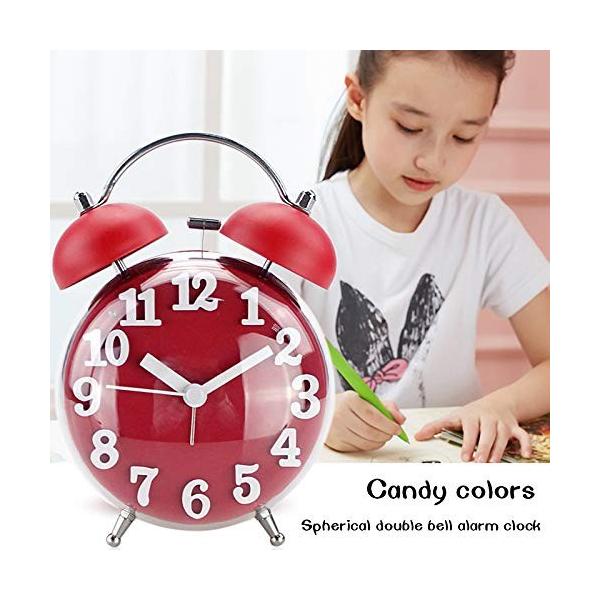 古典的な目覚まし時計怠惰な人のデジタルディスプレイリングベルの球形の