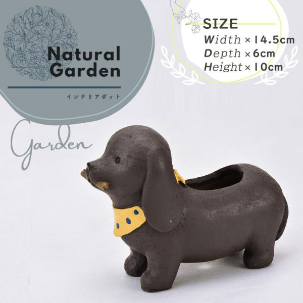 新品 収納 置物 植木鉢 盆栽工芸品 ダックスフント犬雑貨 室内飾り dantotsu-online_r7a6a4