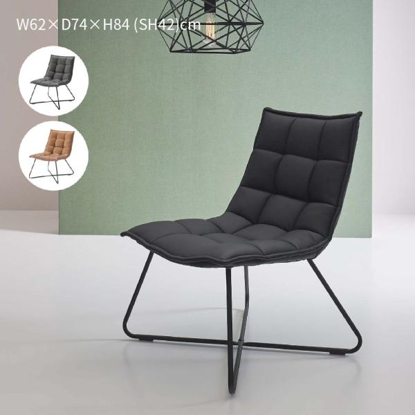 MAYLA soft leather chair マイラ ラウンジチェア ブラック ブラウン 椅子 パーソナルチェア スチール ブルックリン ハイバック モノトーン ヴィンテージ 革張り