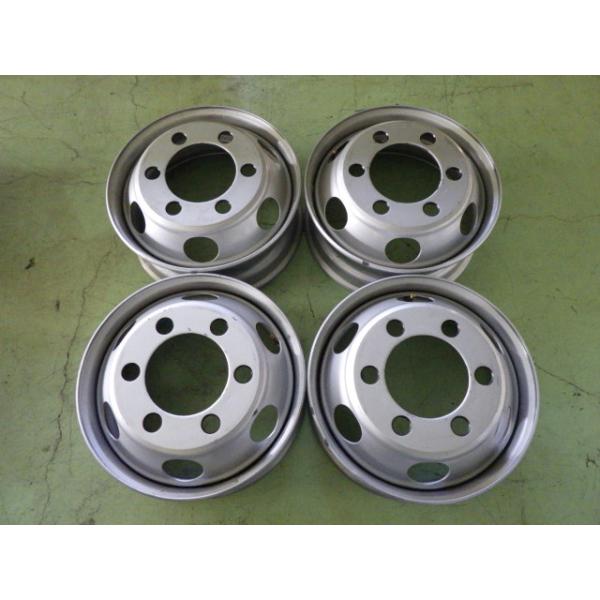 17.5×6.00 PCD:222.25 6穴 +135 TOPY JIS DM3J 中古 4本セット 