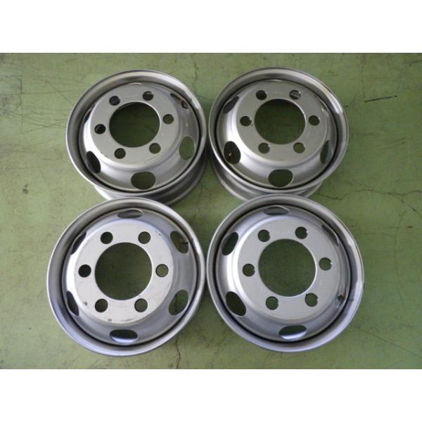 17.5×6.00 PCD:222.25 6穴 +127 TOPY JIS DM3E 中古 4本セット