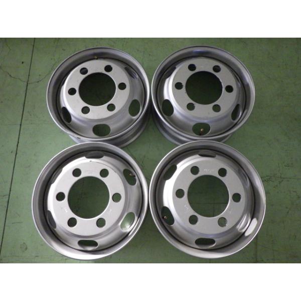 17.5×6.00 PCD:222.25 6穴 +115 TOPY JIS DM3M 中古 4本セット 