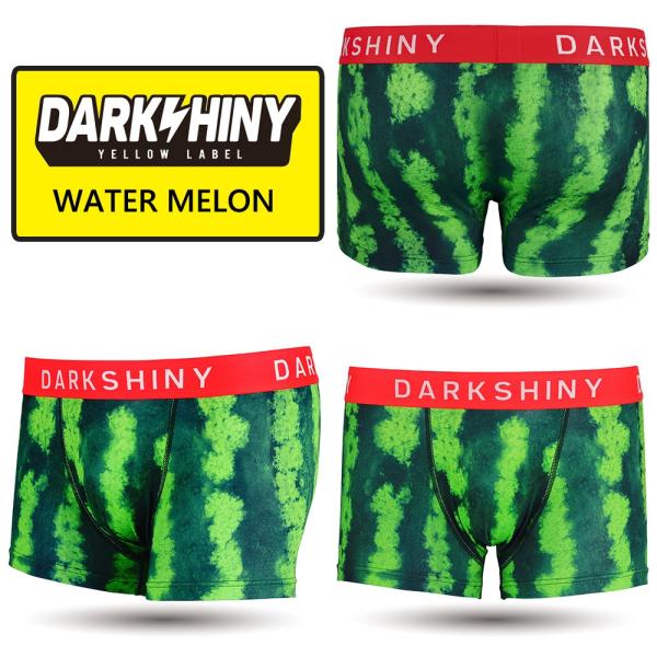 父の日 DARKSHINY ダークシャイニー メンズ ボクサーパンツ WATERMELON すいか おしゃれ かわいい アンダーウェア プレゼント 大きいサイズ